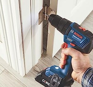 BOSCH GXL18V-901B25 18V 9-Tool Combo Kit 2-In-1 Bit/Socket Impact Driver, Hammer Drill/Driver, Recip Saw, Circ Saw, Oscillating Tool, Angle Grinder, Vacuum, Worklight, (2) CORE18V 4 Ah Batteries