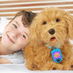 My Fuzzy Friend Moji Interactive Labradoodle - Plush Dog Toy for Boys and Girls, Loveable and Lifelike Companion Pet , Brown