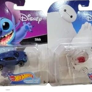 Hot Wheels Disney Character Cars Complete Set of 8 from GCK28-999F Release Diecasst Bundle