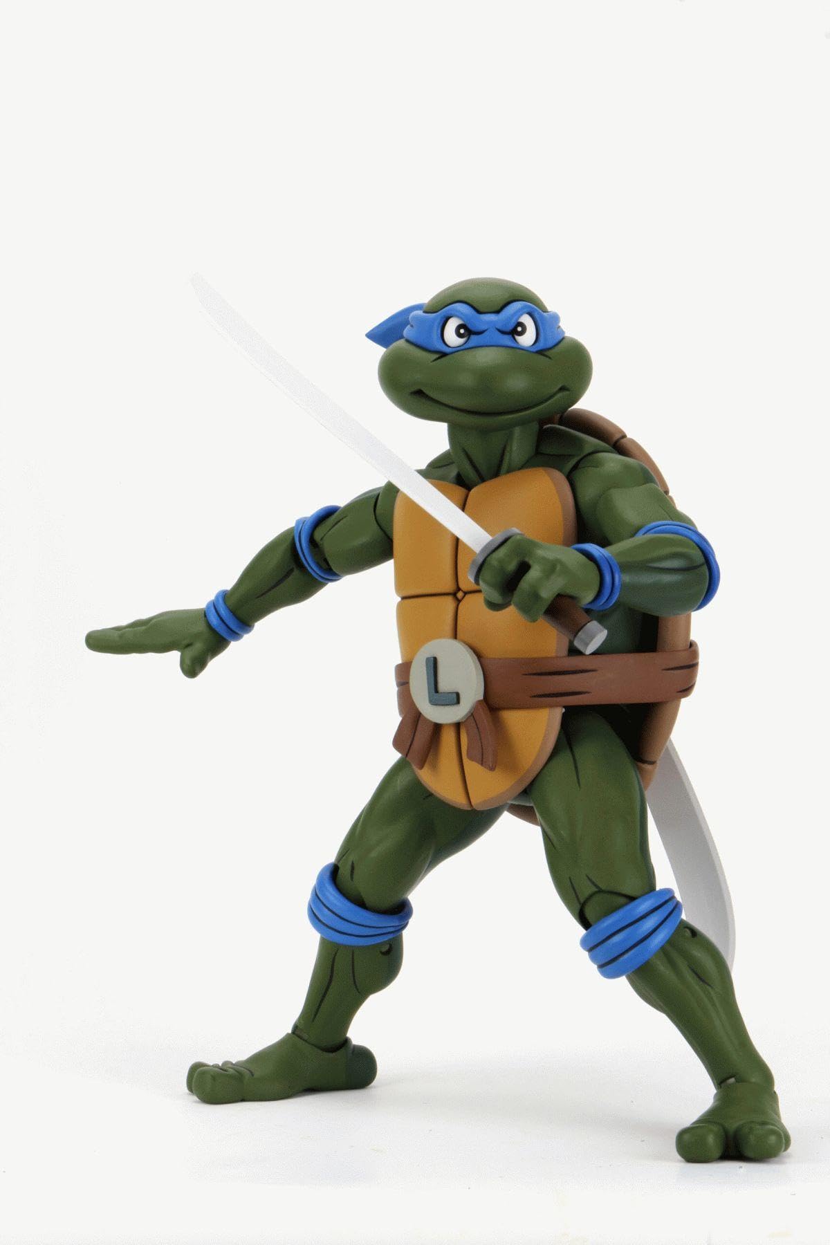 NECA TMNT Cartoon Giant Size Leonardo 1/4 Scale Action Figure