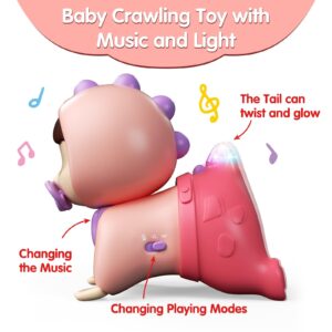 UNIH Baby Toys 6 to 12 Months Music & Light Infant Toys, Baby Crawling Toys 6 Month Old Baby Girl Toys, Tummy Time Toys for 1 Year Old Girl