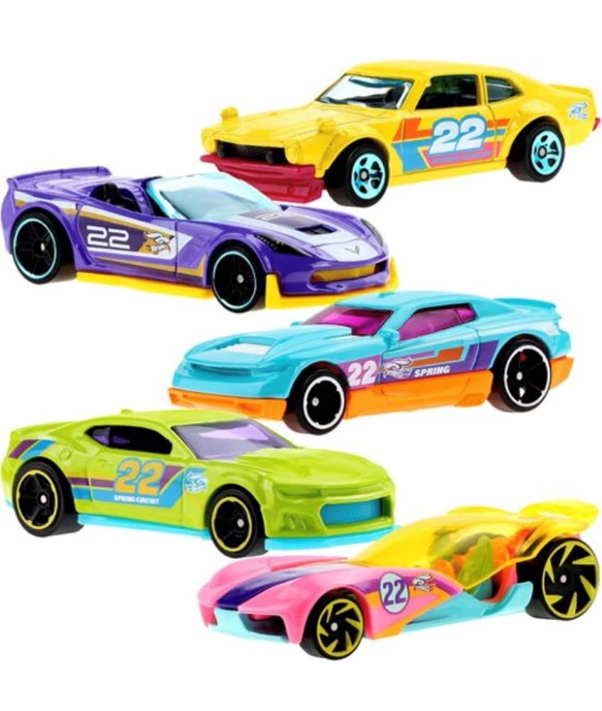 Hot Wheels 2022 Easter Spring Complete Set of 5 Diecast Vehicles