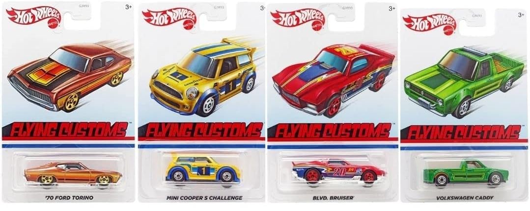 Hot Wheels Exclusive Flying Customs Series Complete Set of 8 Diecast Vehicles