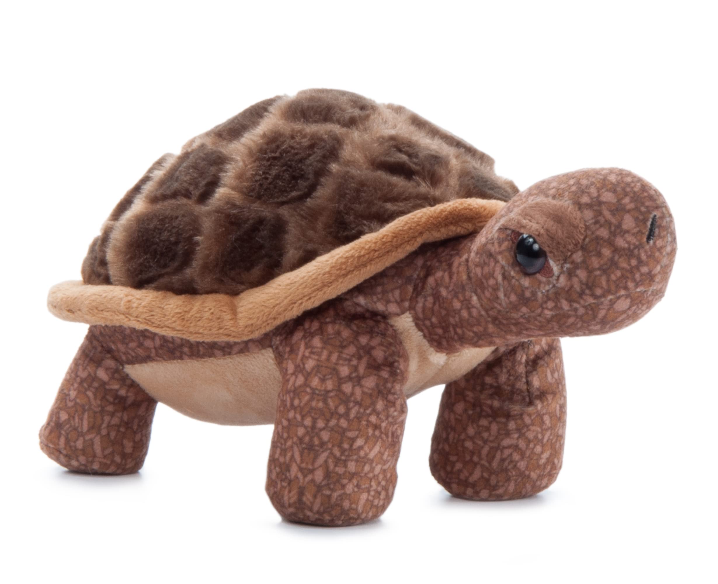 The Petting Zoo Tortoise Stuffed Animal Plushie, Gifts for Kids, Wild Onez Farm Animals, Tortoise Plush Toy 9 Inches