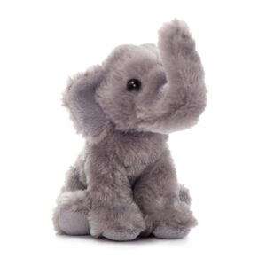 The Petting Zoo Elephant Stuffed Animal Plushie, Gifts for Kids, Wild Onez Babiez Wildlife Animals, Elephant Plush Toy 6 Inches