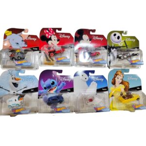 hot wheels disney character cars complete set of 8 from gck28-999f release diecasst bundle