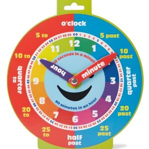 Morgan's Direct Early Learning Education Clock Moveable Hands Smiley Face Magnetic. - Easy to use and to learn for young children as well as durable and portable.