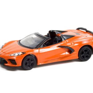 2021 Chevy Corvette Stingray Convertible Sebring Orange Metallic Greenlight Muscle Series 26 1/64 Diecast Model Car by Greenlight 13310 F