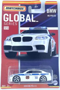 matchbox - bmw m5 police - global series - 12/14