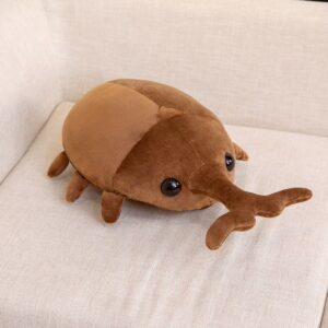 RONOSEN Beetle Plush Toy Plush Pillow Doll Insect Beetle Plush Toy Pillow Stuffed Toy Plush Pillow Children Children Girls Boys Baby (50CM, Brown)