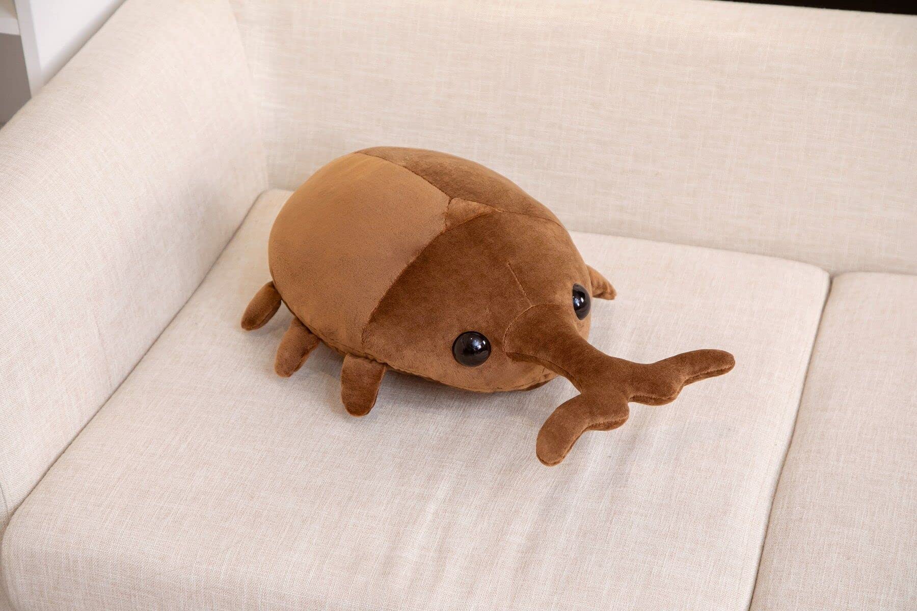 RONOSEN Beetle Plush Toy Plush Pillow Doll Insect Beetle Plush Toy Pillow Stuffed Toy Plush Pillow Children Children Girls Boys Baby (50CM, Brown)