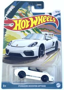 hot wheels - porsche boxter spyder - white - 8/10