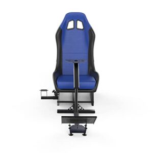 cirearoa Racing Wheel Stand with seat Gaming Chair Driving Cockpit for All Logitech G923 | G29 | G920 | Thrustmaster | Fanatec Wheels | Xbox One, PS4, PC Platforms (Black/Blue)