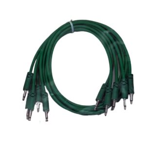 Starving Students Music Supplies Luigis Modular Supply Spaghetti Eurorack Patch Cables - Package of 5 Green Cables, 24 (60 cm)