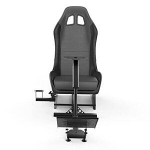 cirearoa Racing Wheel Stand with seat Gaming Chair Driving Cockpit for All Logitech G923 | G29 | G920 | Thrustmaster | Fanatec Wheels | Xbox One, PS4, PC Platforms (Black/Grey)