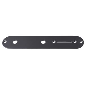 Rubatone Guitar Control Plate for Fender Tele Telecaster Squier Style Electric Guitar Metal Black 34.2mm Width.