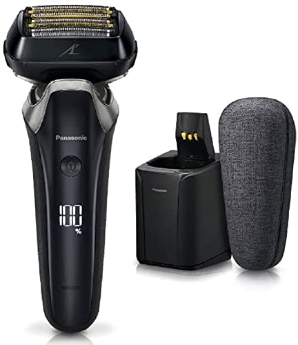 Panasonic ES-LS9BX-K [Men's Shaver LAMDASH PRO Linear Motor 6-Flute Fully Automatic Cleaning Charger with USB Charging Case Craft Black] AC100-240V Shipped from Japan Released in May 2022