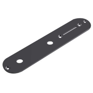 Rubatone Guitar Control Plate for Fender Tele Telecaster Squier Style Electric Guitar Metal Black 34.2mm Width.