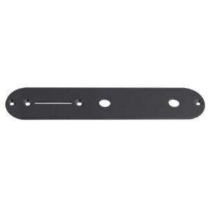 Rubatone Guitar Control Plate for Fender Tele Telecaster Squier Style Electric Guitar Metal Black 34.2mm Width.