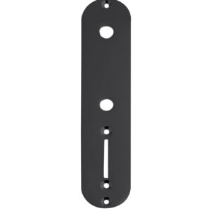 Rubatone Guitar Control Plate for Fender Tele Telecaster Squier Style Electric Guitar Metal Black 34.2mm Width.