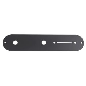 Rubatone Guitar Control Plate for Fender Tele Telecaster Squier Style Electric Guitar Metal Black 34.2mm Width.