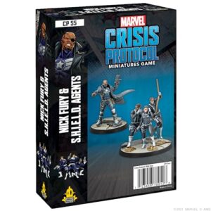 Atomic Mass Games Marvel: Crisis Protocol Nick Fury & S.H.I.E.L.D. Agents Character Pack - Unleash Strategic Brilliance! Tabletop Superhero Game, Ages 14+, 2 Players, 90 Minute Playtime, Made