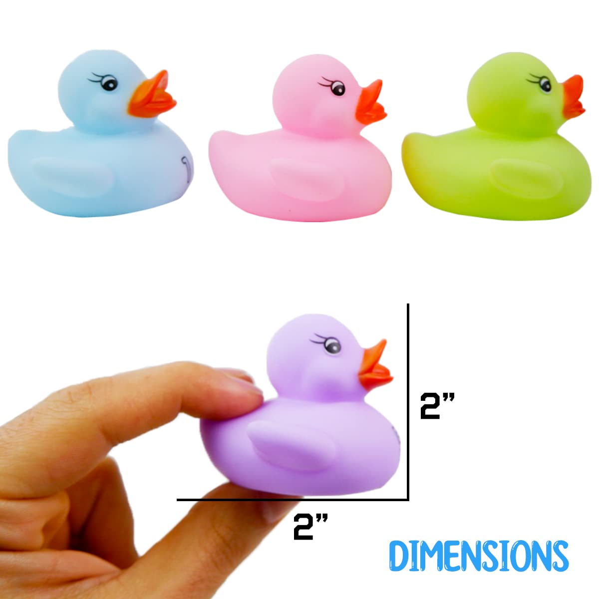 10 Pack: Numbers Counting Rubber Ducks Colorful Bath Toys - 1, 2, 3 Learn to Count Numeracy Early Learning Educational Bathtime Squeak Duckies Bathtub Set for Kids, Toddlers