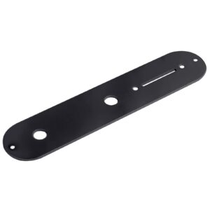 Rubatone Guitar Control Plate for Fender Tele Telecaster Squier Style Electric Guitar Metal Black 34.2mm Width.