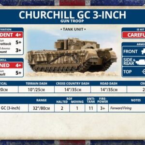 Flames of War Mid War British Churchill GC 3-Inch Gun Troop FOW BBX67