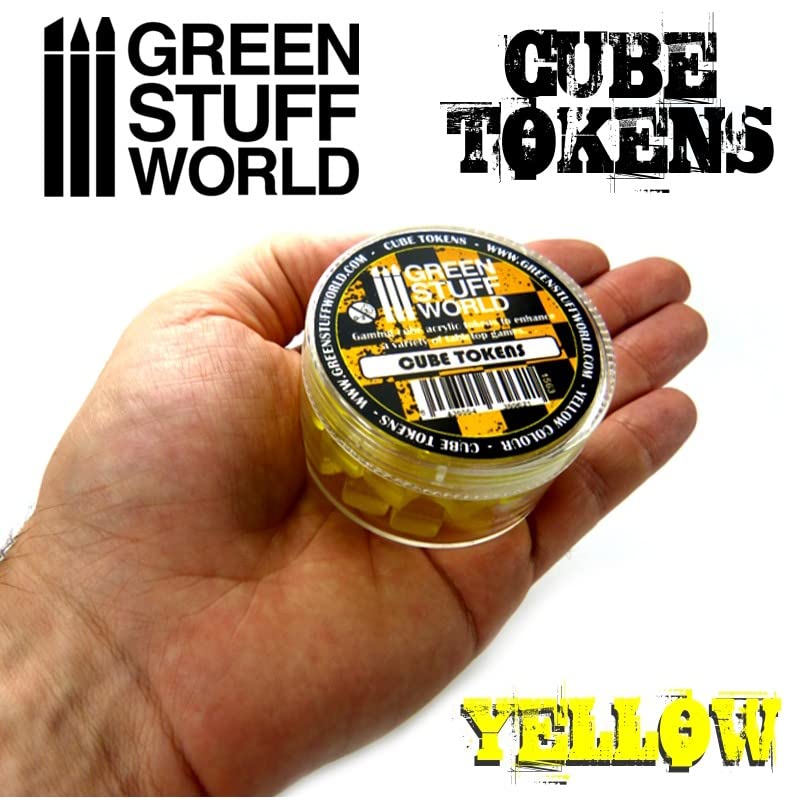 Green Stuff World Yellow Cube Tokens 1563