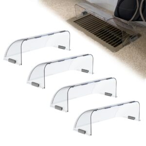 lbg products air deflectors for vents,sidewall and ceiling registers 10" to 14" wide.adjustable magnetic ac vent deflector vent covers for home floor air conditioning,4 pack