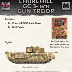 Flames of War Mid War British Churchill GC 3-Inch Gun Troop FOW BBX67