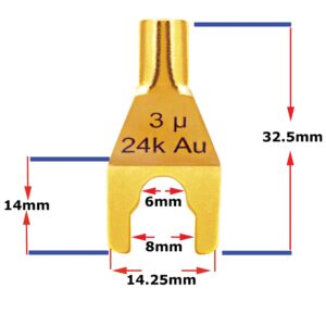 WORLDS BEST CABLES 3 Foot - Canare 4S11 – Audiophile Grade - HiFi Star-Quad Speaker Cable Pair with Eminence Gold Banana & Spade Connectors