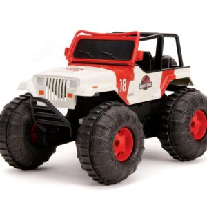 Jada Toys 253255045 Jurassic Park RC Sea and Land Jeep 1:16, Multicoloured