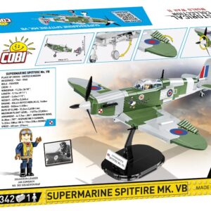 Cobi toys 342 Pcs 'Hc WWII /5725/ Supermarine Spitfire Mk.Vb