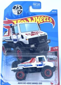 hot wheels - mercedes-benz unimog 1300 - hw rescue 1/10 [ white] #188/250