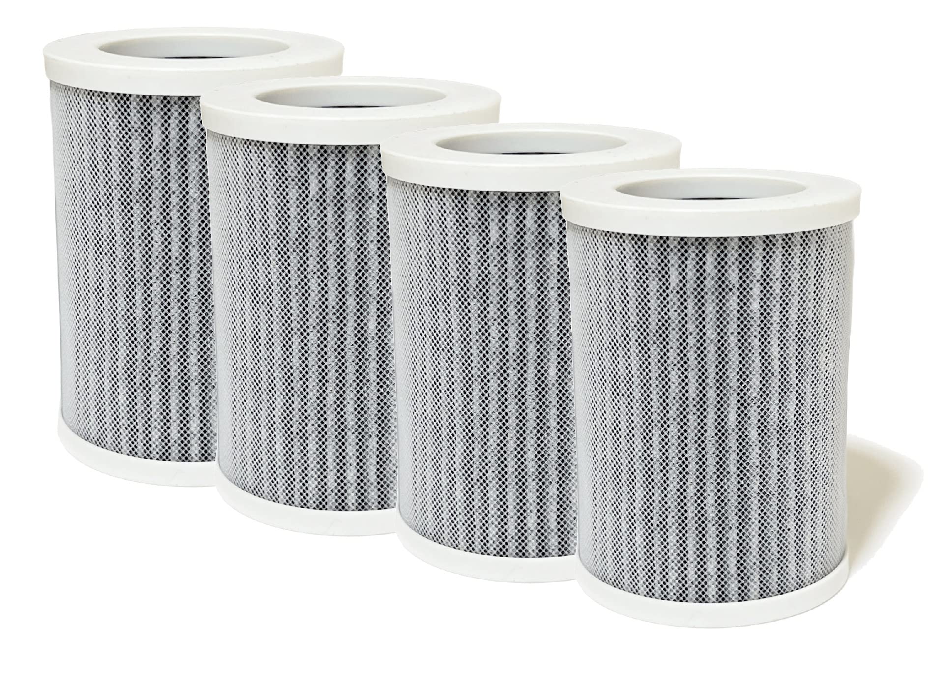 Nispira 3-in-1 HEPA Activated Carbon Replacement Filters For Pure Enrichment Purezone Mini Portable Air Purifier (PEPERSAP), 4 Packs