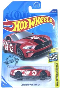 hot wheels - 2018 ford mustang gt - hw speed graphics 2/10 [red] - #92/250