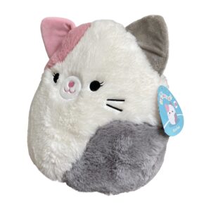 Squishmallows Official Kellytoy Squishy Soft Plush Toy Animal (12 Inch Fuzz-A-Mallows, Karina The Fuzzy Cat)