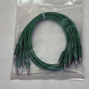 Starving Students Music Supplies Luigis Modular Supply Spaghetti Eurorack Patch Cables - Package of 5 Green Cables, 24 (60 cm)