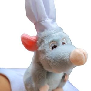 Thanks Ratatouille Magnetic Shoulder Riding Chef Remy 6'' Plush Toy