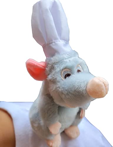 Thanks Ratatouille Magnetic Shoulder Riding Chef Remy 6'' Plush Toy