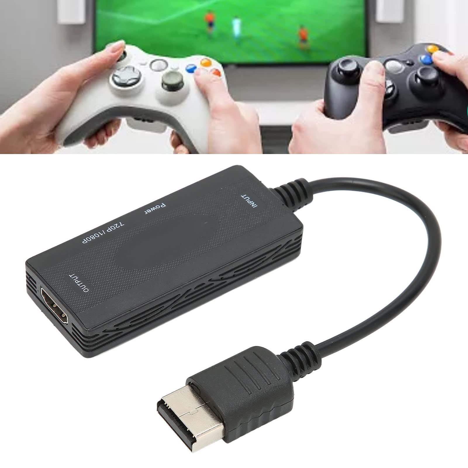 Dilwe 1080P for Dreamcast to HDMI Converter, for Dreamcast HDMI Adapter, with USB Power Cable, HD Cable for Dreamcast to HDTV, Only Work with VGA Compatible Games