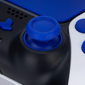 Full Set Replacement Thumbstick Button Kit for PS5 Controller, D-pad L1 R1 L2 R2 Triggers Share Options Face Buttons, Faceplate, Conductive Rubber Pad Accessories for PS5 Controller (Blue)