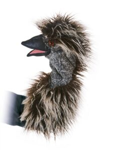 folkmanis emu stage puppet, brown