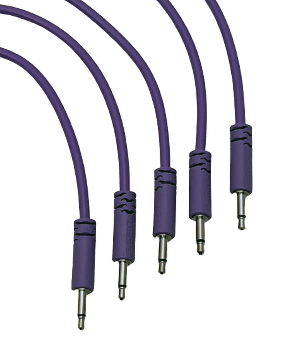 Luigis Modular Supply Spaghetti Eurorack Patch Cables - Package of 5 Purple Cables, 24 (60 cm)