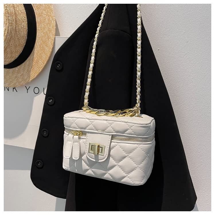 YBNGUAA 2022 New Diagonal Bag - Shoulder for Women, Lingge embroidery fashion handbag/Leather Ladies Handbag (D)