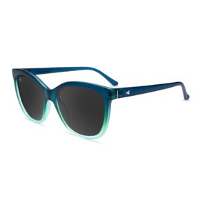 knockaround deja views polarized sunglasses for women - impact resistant lenses & full uv400 protection, rising tide blue