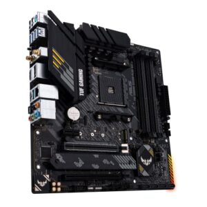 ASUS TUF GAMING B550M-PLUS WiFi II AMD AM4 (3rd Gen Ryzen) microATX motherboard (PCIe 4.0, WiFi 6 2.5Gb LAN, BIOS FlashBack, HDMI 2.1, USB 3.2 Gen 2, Addressable Gen 2 RGB header and AURA Sync)