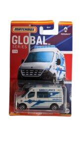 matchbox - renault master ambulance - global series 7/14 [white/blue]